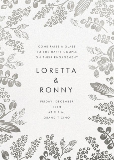 Heather and Lace - Engagement Party Invitation by Rifle Paper Co.