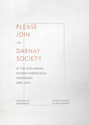 Threshold - Gala Invitation by Paperless Post