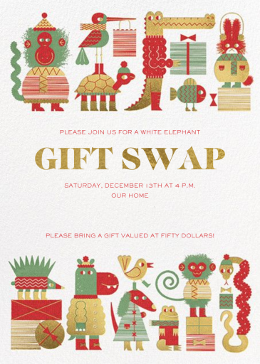 Gift Swap - Holiday Party Invitation by Paperless Post