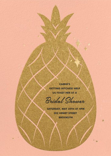 Go Ananas - Bridal Shower Invitation by Paperless Post