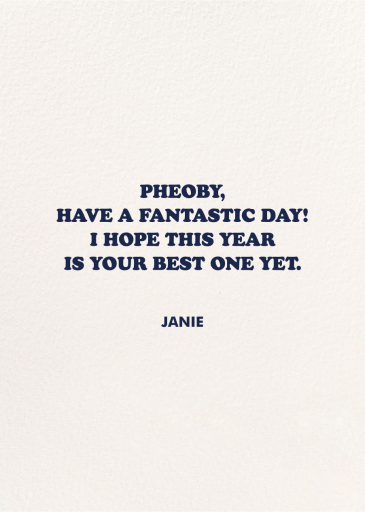 Word Play - Greeting Card by Party Mountain - Back