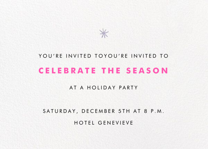 Dachshund - Holiday Party Invitation by Hello!Lucky - Back