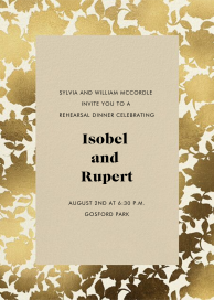 Floral Shadow - Rehearsal Dinner Invitation by kate spade new york