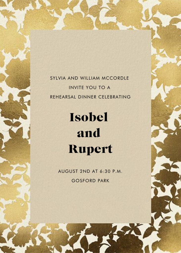 Floral Shadow Invitation
