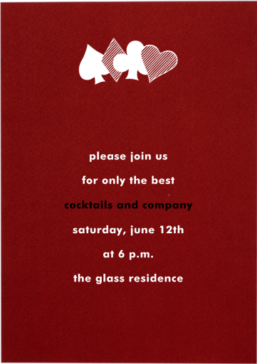 Crimson - Cocktail Party Invitation by Paperless Post