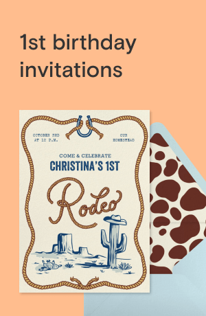 1st birthday invitations