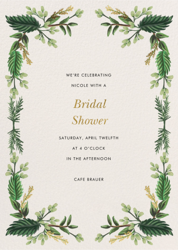 Evergreen Bough - Bridal Shower Invitation by Rifle Paper Co.