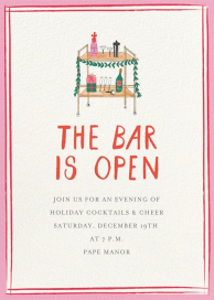 Holly Jolly Bar Cart by Mr. Boddington's Studio