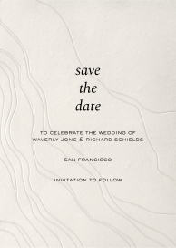Wavy Impressions - Save the Date by Paperless Post