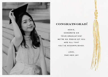 KSNY Tassel (Photo) - Graduation Card by kate spade new york