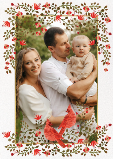 Cardinal Duo Frame - Christmas Card by Rifle Paper Co.