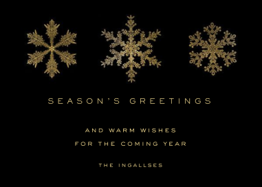 Snowflake Seasons Greetings by Paperless Post
