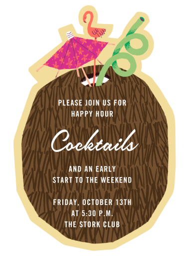 Lime in My Coconut - Happy Hour Invitation by Paperless Post