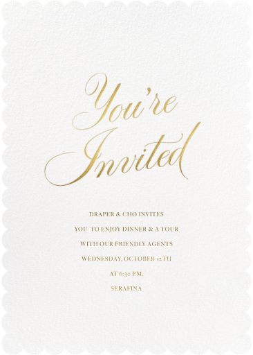 Golden Glimmer - Business Dinner Invitation by Sugar Paper