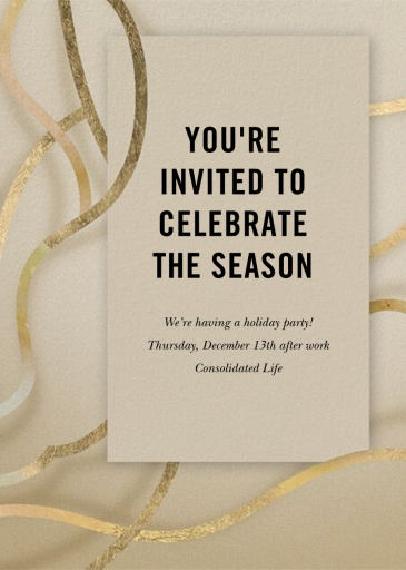 Biotic - Corporate Holiday Party Invitation by Kelly Wearstler