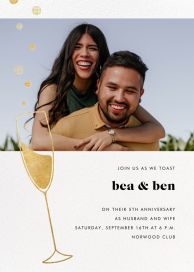 Champagne Flute (Photo) - Celebration Invitation by Paperless Post