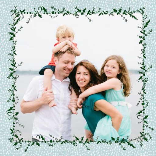 Holly on the Banister - Holiday Card by Mr. Boddington's Studio