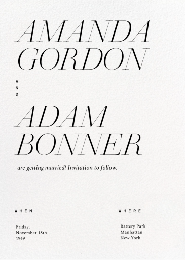 Quiet Luxury - Save the Date by Paperless Post