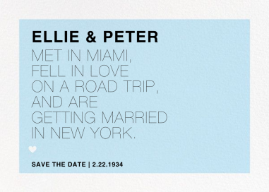 Memoir (Save the Date) by Paperless Post