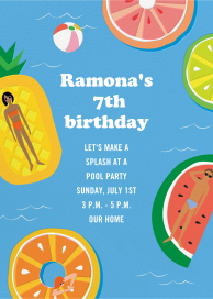 Fruit Floats - Birthday Invitation by Cheree Berry Paper & Design