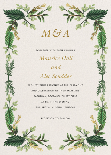 Evergreen Bough - Invitation by Rifle Paper Co.