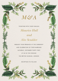 Evergreen Bough - Wedding Invitation by Rifle Paper Co.