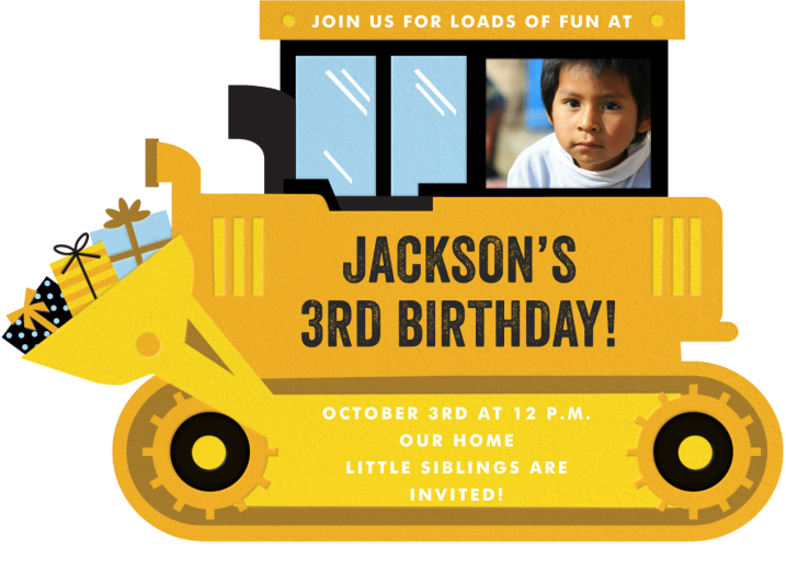 Birthday Dozer - Invitation by Cheree Berry Paper & Design