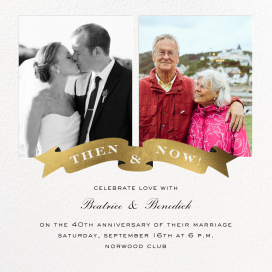 TBT Ribbon - 50th Anniversary Invitation by Cheree Berry Paper & Design