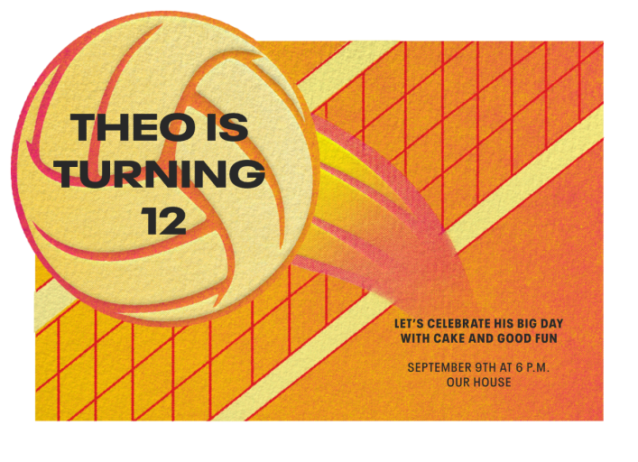 Volleyball Fun by Paperless Post