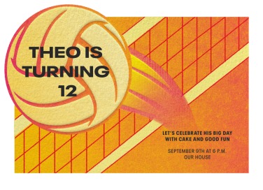 Volleyball Fun by Paperless Post