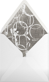 Metallic Ring Stains Invitation Envelope