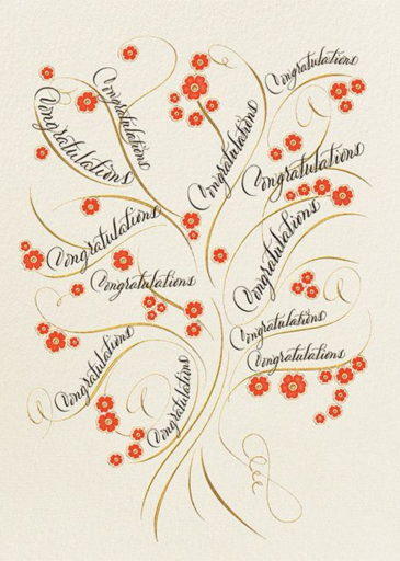 Congratulations Tree - Retirement Card by Bernard Maisner