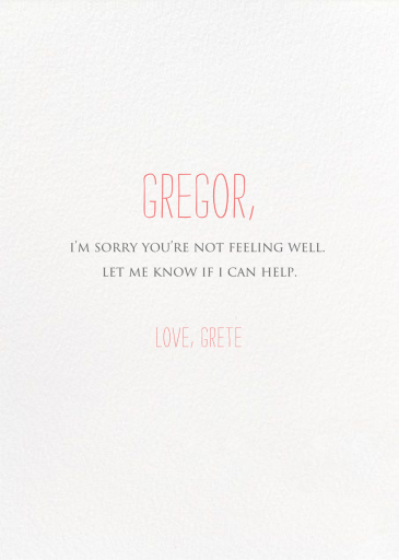 Somebody Needs Rescuing - Get Well Soon Card by Mr. Boddington's Studio - Back