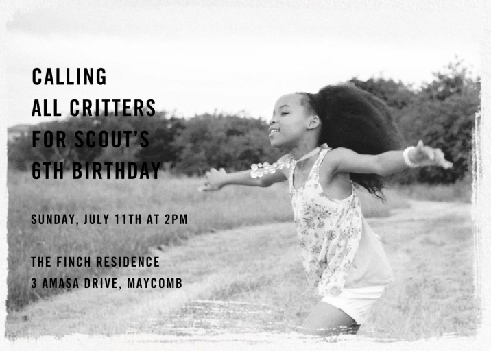 Smudge Border - Birthday Invitation by Paperless Post