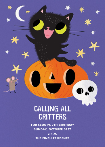 Halloween Friends - Birthday Invitation by Hello!Lucky