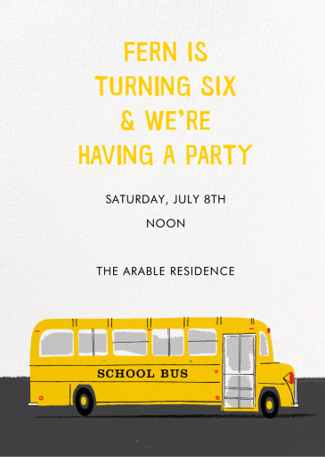 Birthday Bus by Paperless Post