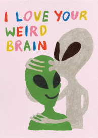 Get Weird (Katie Benn) - Valentine's Day Card by Red Cap Cards