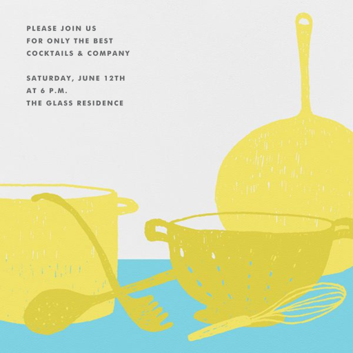 What’s Cooking? - Square - Bridal Shower Invitation by Paperless Post