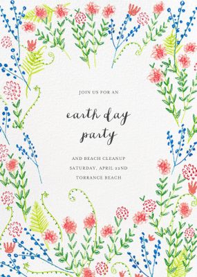 Penciled Garden - Mr. Boddington's Studio - Earth Day Invitations