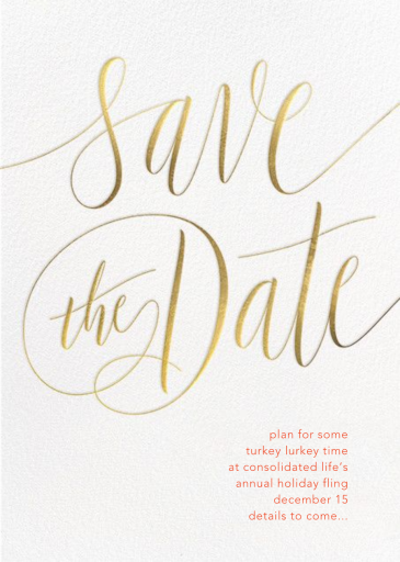 Saint-Preux - Holiday Save the Date by Paperless Post