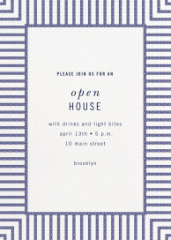 Seersucker Stripe - Open House Invitation by kate spade new york