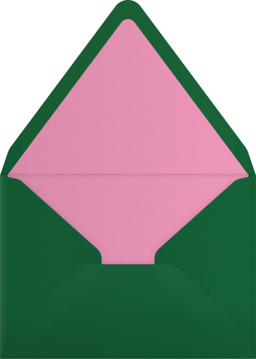 Golf Floral Arch Invitation Envelope