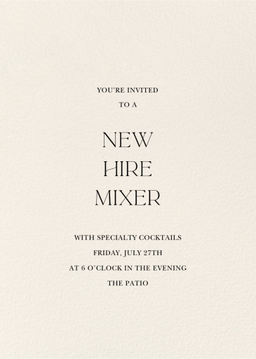 Cream - Networking Event Invitation by Paperless Post