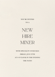 Cream - Networking Event Invitation by Paperless Post