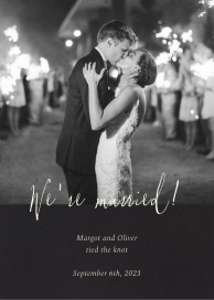 Romantic Photo - Elopement Announcement by Paperless Post