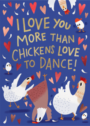 Chicken Dance - Greeting Card by Hello!Lucky