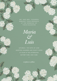 Framed Hydrangea - Wedding Invitation by Rifle Paper Co.
