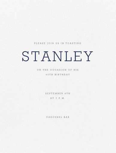 Winston - Birthday Invitation by Paperless Post