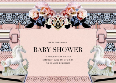 Powdy - Baby Shower Invitation by Mary Katrantzou