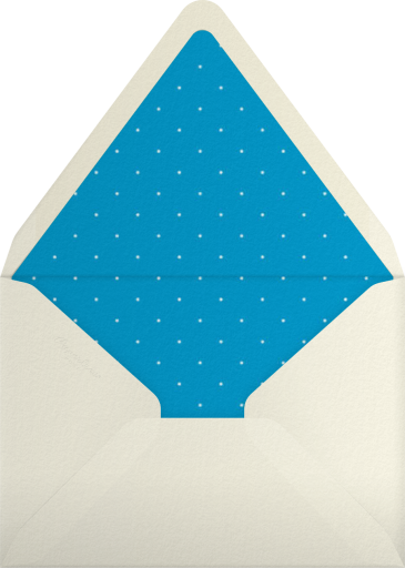 Ivory Stained Edge (Blue) - Paperless Post Envelope
